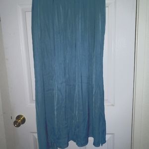 Long blue skirt
